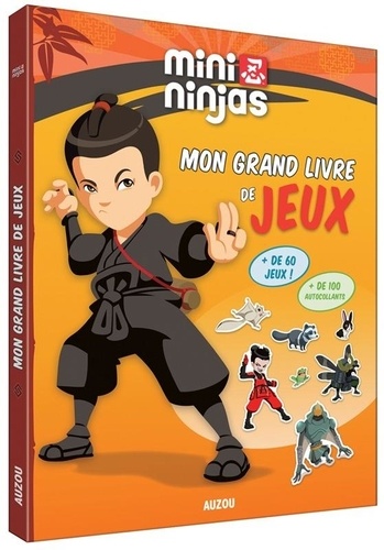  Auzou - Mini Ninjas - Mon grand livre de jeux.