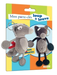 Mon porte-clés loup + louve