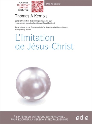  Odio Editions - L'imitation de Jesus Christ. 1 CD audio