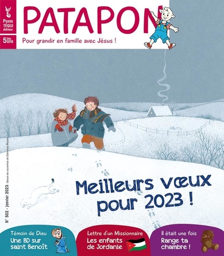  Editions Pierre Téqui - Patapon N° 502, janvier 2023 : Meilleurs voeux 2023 !.