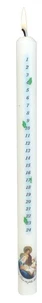 Bougies de l'Avent blanche - H 30 cm