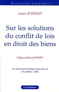 Sur les solutions du conflit de lois en droit des biens
