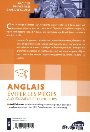 Anglais : éviter les pièges aux examens et aux concours 3e édition