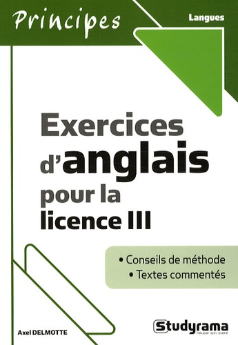 Axel Delmotte - Exercices d'anglais pour la licence III.