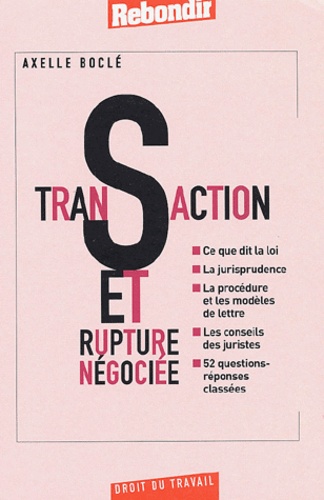 Axelle Boclé - Transaction Et Rupture Negociee.