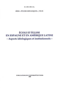 École et Église en Espagne et en Amérique Latine