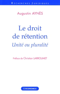 Le droit de rétention