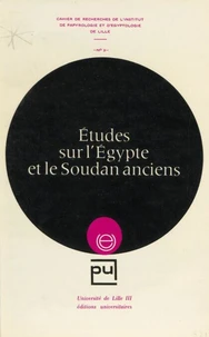 Études sur l'Égypte et le Soudan anciens