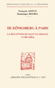 DE KONIGSBERG A PARIS.