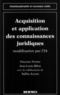  Azzam et  Bilon - Acquisition et application des connaissances juridiques - Modélisation par l'intelligence artificielle.