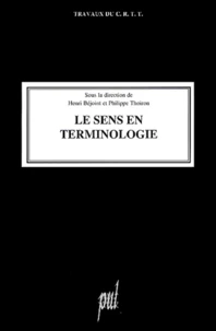 Le sens en terminologie