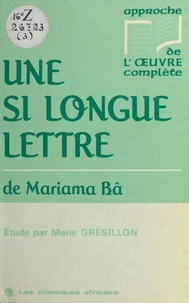 "Une si longue lettre" de Mariama Bâ