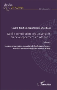 Quelle contribution des universités au développement en Afrique ?