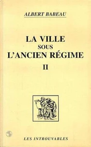 La ville sous l'Ancien régime