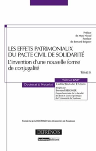 Les effets patrimoniaux du Pacte Civil de Solidarité