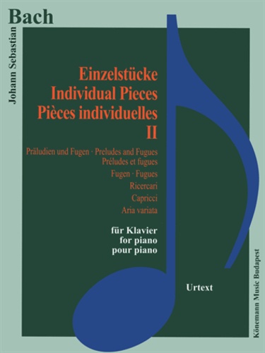  Bach - Bach- Pièces individuelles II - Préludes et fugues, Fugues, Ricercari, Capricci, Aria variata - Partition.