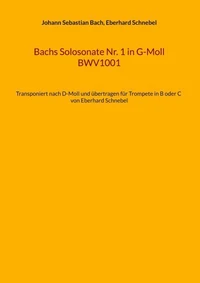 Bachs Solosonate Nr. 1 in G-Moll BWV1001