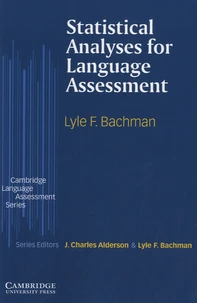 Statistical Analyses for Language Assessment