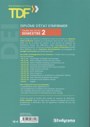 Diplôme d'Etat d'infirmier. Toutes les UE du semestre 2 4e édition