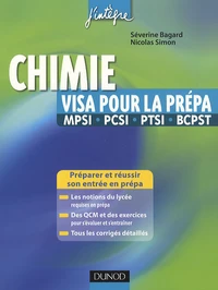 Chimie, visa pour la prépa MPSI, PCSI, PTSI, BCPST