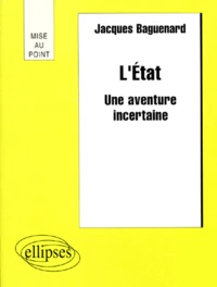 L'Etat. Une Aventure Incertaine
