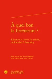 A quoi bon la littérature ?