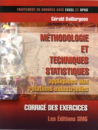 Méthodologie et techniques statistiques appliquées aux relations industrielles