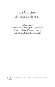 La cuisine de nos écrivains