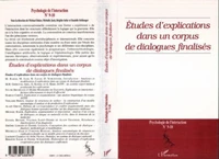 Etudes d'explication dans un corpus de dialogues finalisés