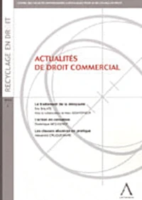 Actualités de droit commercial