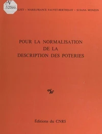 Pour la normalisation de la description des poteries