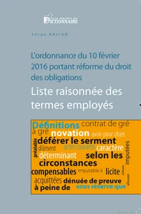 L'ordonnance du 10 février 2016 portant réforme du droit des obligations