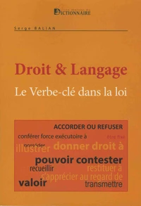 Le verbes-clés dans la loi