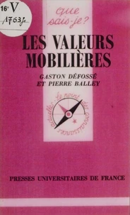 LES VALEURS MOBILIERES