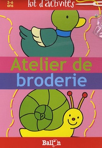  Ballon - Atelier de broderie - Kit d'activités 3-6 ans.