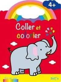  Ballon - Coller et colorier Eléphant.