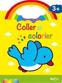  Ballon - Coller et colorier Oiseau - 3 ans.