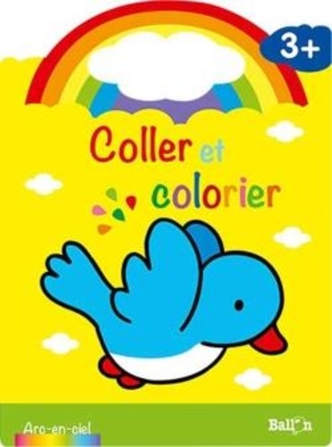  Ballon - Coller et colorier Oiseau - 3 ans.