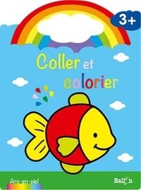  Ballon - Coller et colorier Poisson - 3 ans.