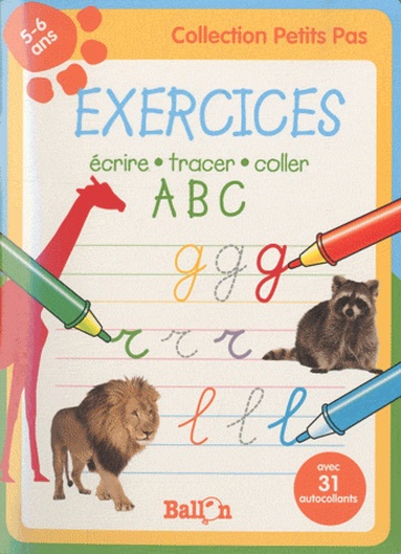  Ballon - Exercices écrire-tracer-coller ABC (5-6 ans).