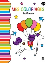  Ballon - Les licornes - Avec 6 crayons de couleur.