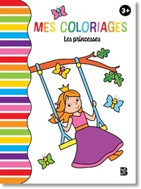  Ballon - Les princesses - Avec une pochette de 6 crayons de couleur.