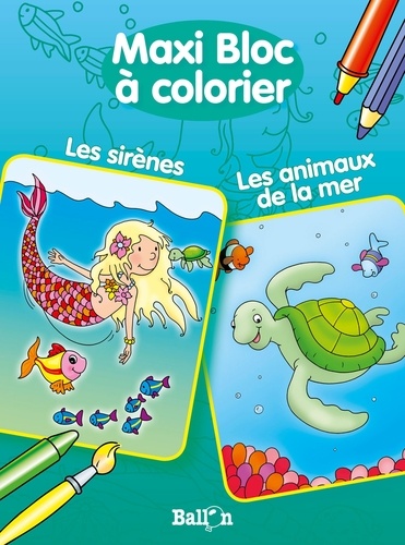  Ballon - Les sirènes - Les animaux de la mer.