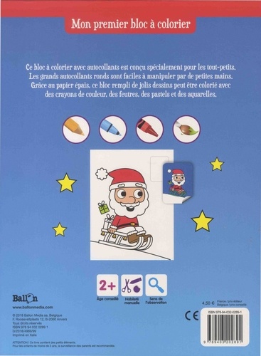 Noël. 2+. Avec de grands autocollants