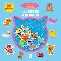  Ballon - Pochette à gommettes - Les bébés animaux - 200 gommettes.