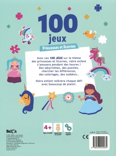 Princesses et licornes. 100 jeux