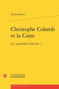 Christophe Colomb et la Corse