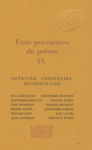 Etats provisoires du poème