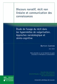 Discours narratif, récit non linéaire et communication des connaissances