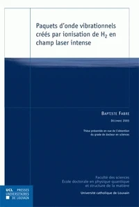 Paquets d'onde vibrationnels créés par ionisation de H2 en champ laser intense